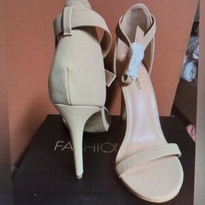 Nude Strappy Heels